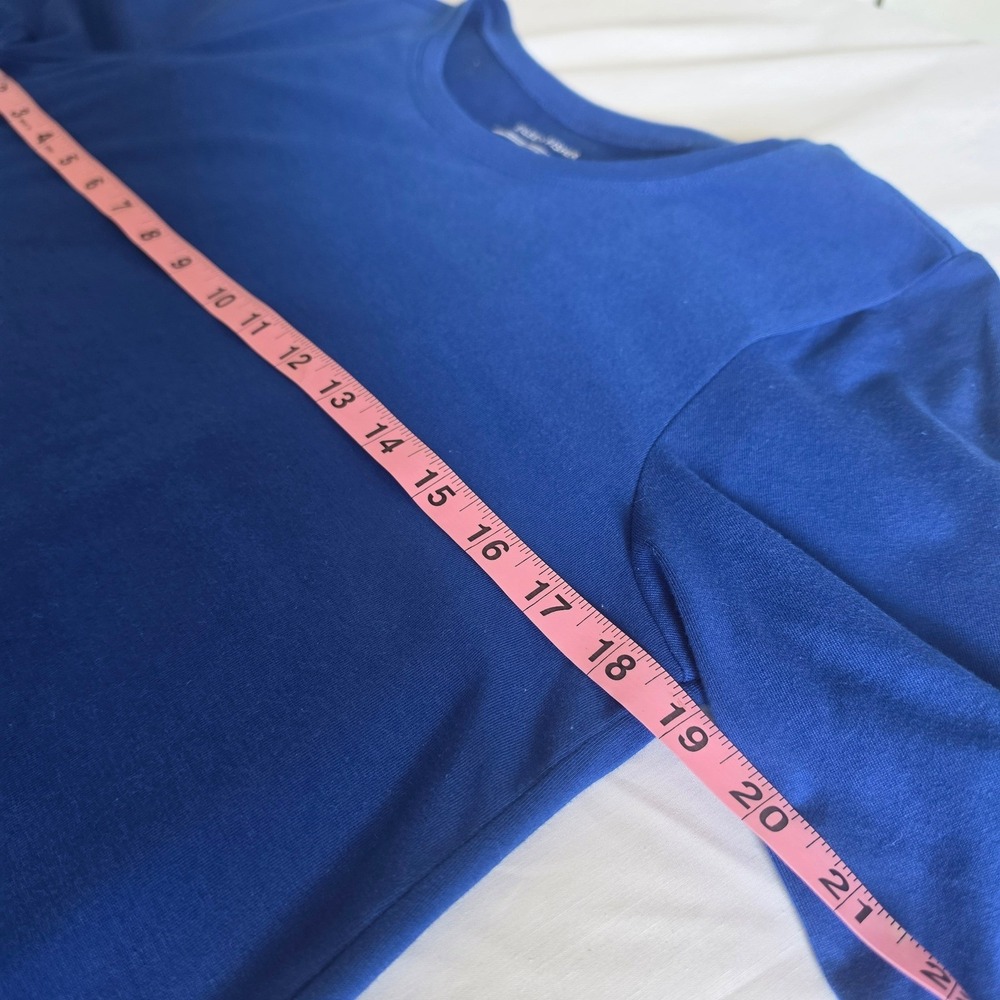 EILEEN FISHER stretch jersey shift t-shirt dress Blue Golf Preppy casual sporty - Picture 4 of 8